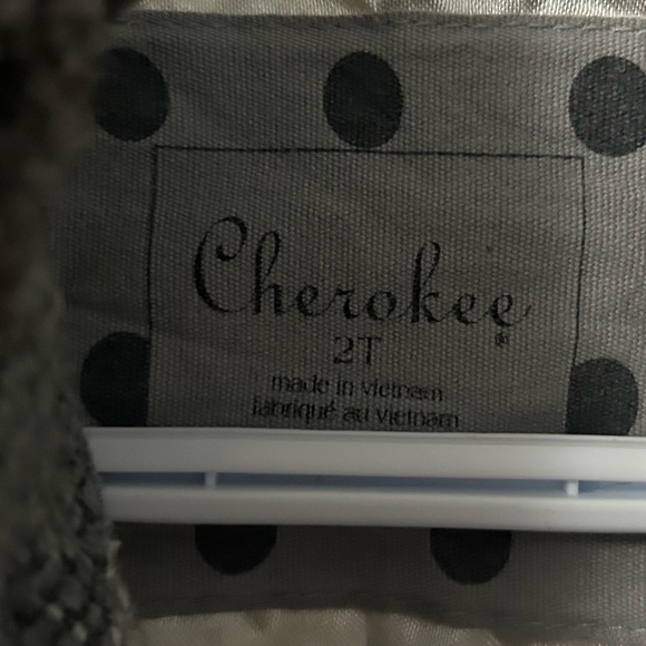 Cherokee Gray Polka Dot Kids Pea Coat - Picture 3 of 3